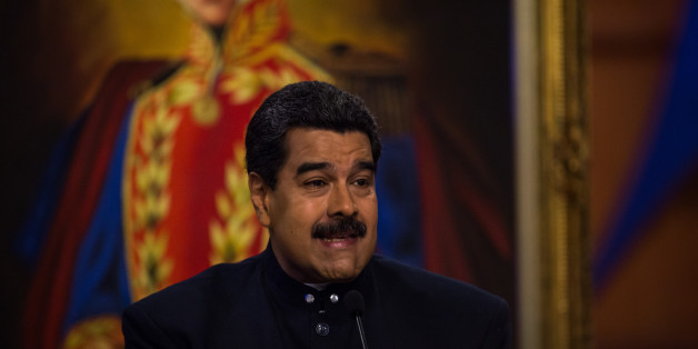 Nicolas Maduro, Venezuela's president, speaks during a news conference in Caracas, Venezuela, on Tuesday, Aug. 22, 2017. Maduro said Venezuela's authoritarian regime is prepared for additional retaliation from the U.S., one of the crisis-torn nation's principal trade partners, including wide-reaching sanctions on its beleaguered economy and oil industry. Photographer: Wil Riera/Bloomberg via Getty Images