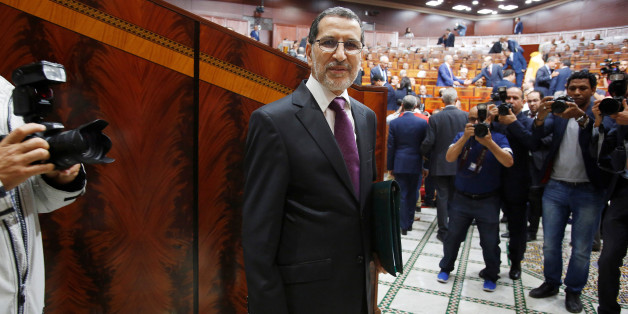 Moroccan Prime Minister Saad Eddine el-Othmani arrives at the Moroccan Parliament in Rabat, Morocco April 19, 2017. REUTERS/Youssef Boudlal