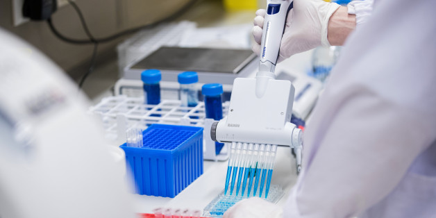A researcher performs tests inside the Tessa Therapeutics Pte. and Institute of Molecular and Cell Biology (IMCB) co-lab in Singapore, on Thursday, Feb. 23, 2017. Tessa is developing novel anti-cancer therapies that rely on turbo-charging the body's cancer-killing immune system. The Singapore-based biotechnology firm has two treatments in patient studies, including one in the final of three stages of trials usually needed for regulatory approval. Photographer: Nicky Loh/Bloomberg via Getty Images