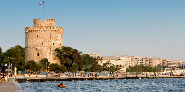 The white tower at Thessaloniki city in Greece