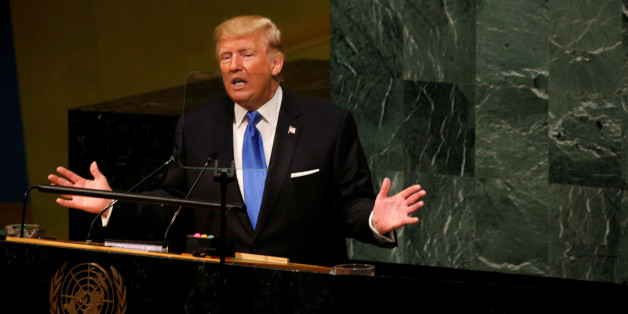 Le président américain Donald Trump prononce un discours lors de la 72e assemblée générale des Nations unies à New York, le 19 septembre 2017.