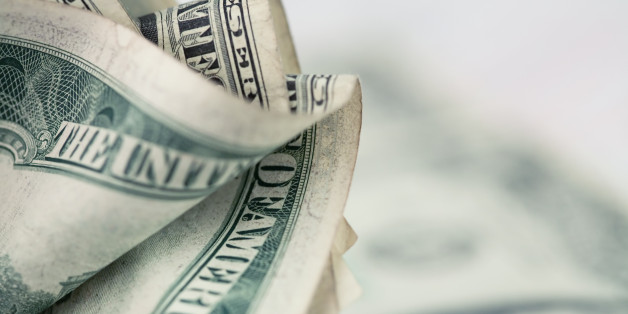 Money background - US dollars background. Close up photo with shallow DOF and space for your text