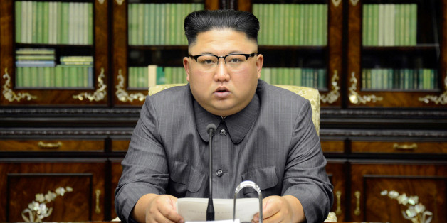 North Korea's leader Kim Jong Un makes a statement regarding U.S. President Donald Trump's speech at the U.N. general assembly, in this undated photo released by North Korea's Korean Central News Agency (KCNA) in Pyongyang September 22, 2017. KCNA via REUTERS ATTENTION EDITORS - THIS PICTURE WAS PROVIDED BY A THIRD PARTY. REUTERS IS UNABLE TO INDEPENDENTLY VERIFY THIS IMAGE. NO THIRD PARTY SALES. SOUTH KOREA OUT. TPX IMAGES OF THE DAY
