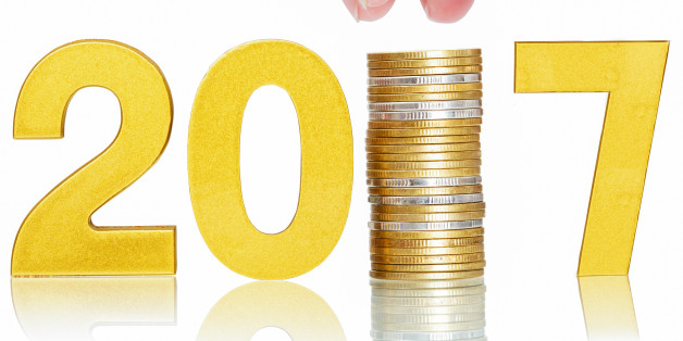 golden 2017,money saving concept