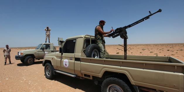 Libya forces allied with the UN-backed government patrol to prevent Islamic State resurgence on the outskirts of Sirte, Libya, August 4, 2017. REUTERS/Ismail Zitouny