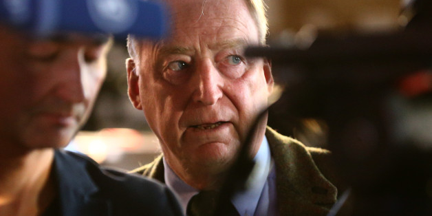 Alexander Gauland, top candidate of the anti-immigration party Alternative fuer Deutschland (AfD) reacts as he awaits first exit polls in the German general election (Bundestagswahl) in Berlin, Germany, September 24, 2017. REUTERS/Wolfgang Rattay