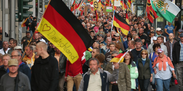 Anti-Flüchtlingsdemonstration in Dresden