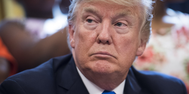 WASHINGTON, DC - SEPTEMBER 25: President Donald Trump listens before signing a memorandum to expand access to STEM, science technology engineering and math, education, in the Oval Office at the White House in Washington, DC on Monday, Sept 25, 2017. (Photo by Jabin Botsford/The Washington Post via Getty Images)