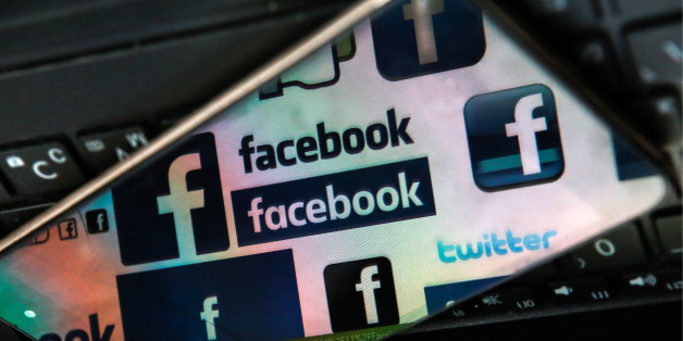 ST PETERSBURG, RUSSIA - NOVEMBER 16, 2016: Facebook logos reflected in a smartphone screen on a computer keyboard. Sergei Konkov/TASS (Photo by Sergei Konkov\TASS via Getty Images)