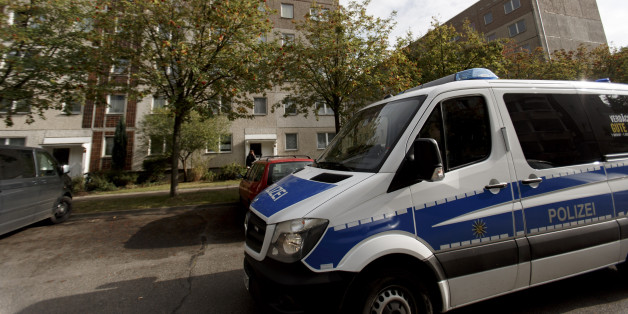 Polizeiauto in Leipzig