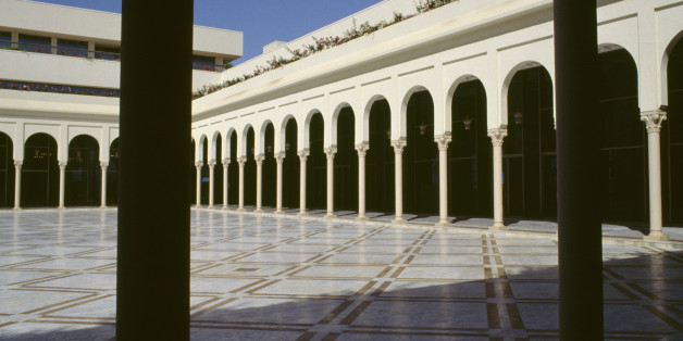ALGERIA - MAY 05: Patio of the Palace of Culture Moufdi Zakaria, 1984, Algiers. Algeria, 20th century. (Photo by DeAgostini/Getty Images)