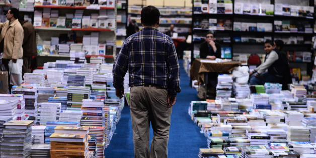 Cairo organizes the annual international book fair at exhibition land in Nasr City. Poor turnout at the exhibition as a result of political conditions. Cairo,Egypt on January 23,2014 .(Photo by Mahmoud Shahin/NurPhoto) (Photo by NurPhoto/Corbis via Getty Images)