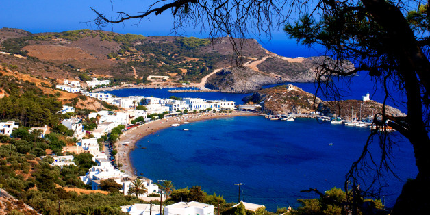 Kapsali village at Kithira island in Greece