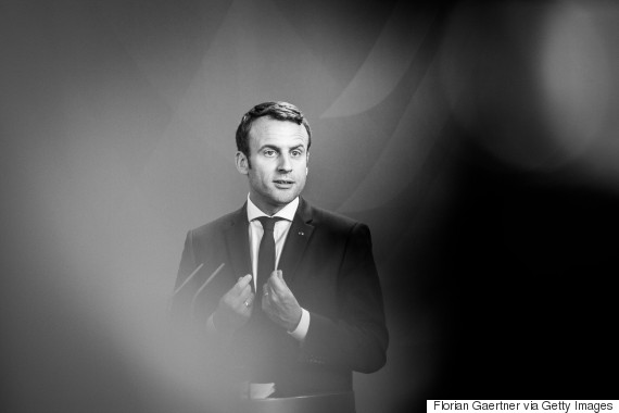 macron merkel portrait