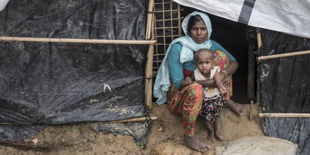Des réfugiés Rohingyas au Bangladesh, le 28 septembre 2017