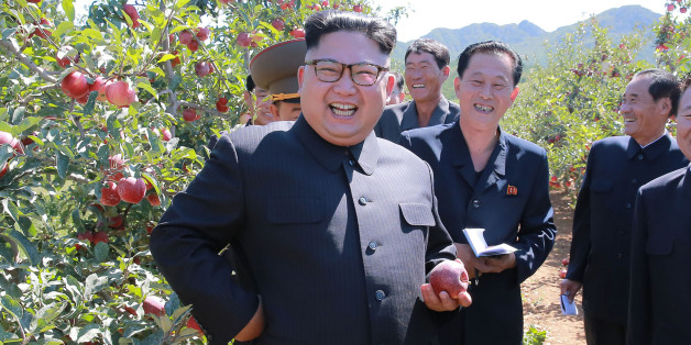 TOPSHOT - This undated picture released from North Korea's official Korean Central News Agency (KCNA) on September 21, 2017 shows North Korean leader Kim Jong-Un visiting a fruit farm at Kwail-?p County, South Hwanghae Province. / AFP PHOTO / KCNA VIS KNS AND AFP PHOTO / STR / South Korea OUT / REPUBLIC OF KOREA OUT ---EDITORS NOTE--- RESTRICTED TO EDITORIAL USE - MANDATORY CREDIT 'AFP PHOTO/KCNA VIA KNS' - NO MARKETING NO ADVERTISING CAMPAIGNS - DISTRIBUTED AS A SERVICE TO CLIENTSTHIS PICTURE