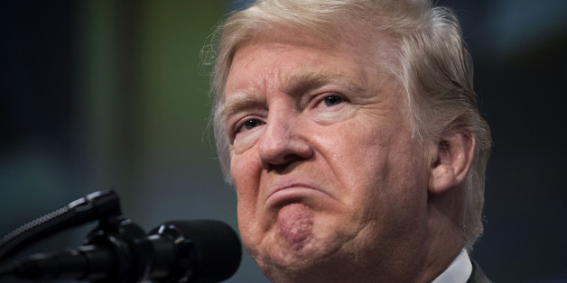 U.S. President Donald Trump pauses while speaking during an address on tax reform at the National Association of Manufacturers in Washington, D.C., U.S., Friday, Sept. 29, 2017. Trump defended himself against criticism of his administration's handling of the crisis in Puerto Rico following Hurricane Maria, saying the federal government is fully engaged in responding to storm damage of 'historic and catastrophic severity.' Photographer: Shawn Thew/Pool via Bloomberg