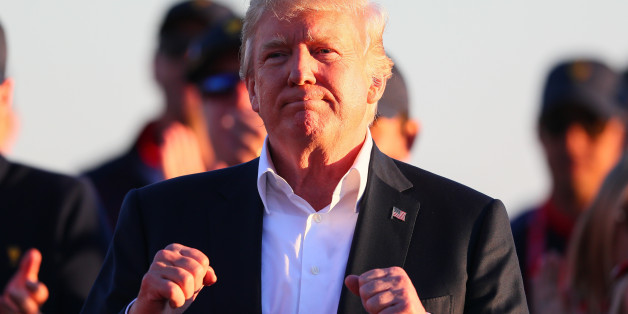 JERSEY CITY, NJ - OCTOBER 01: President of the United States Donald Trump after the Presidents Cup on October 1, 2017, at Liberty National Golf Clubin Jersey City NJ. (Photo by Rich Graessle/Icon Sportswire via Getty Images)