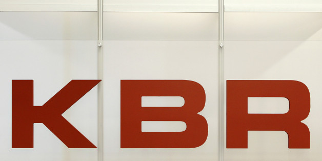 The logo for KBR Inc., is displayed at the 2010 Offshore Technology Conference in Houston, Texas, U.S., on Tuesday May 4, 2010. The conference, which was founded in 1969, attracts over 60,000 attendees and more than 2,000 exhibiting companies. Photographer: Aaron M. Sprecher/Bloomberg via Getty Images