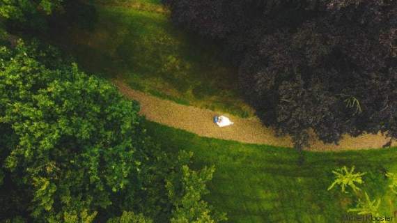 bride groom above