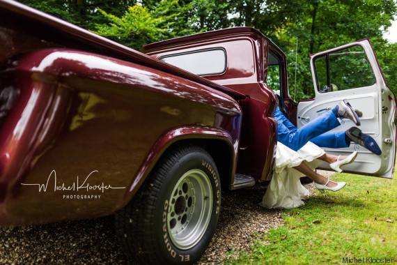 bride groom car