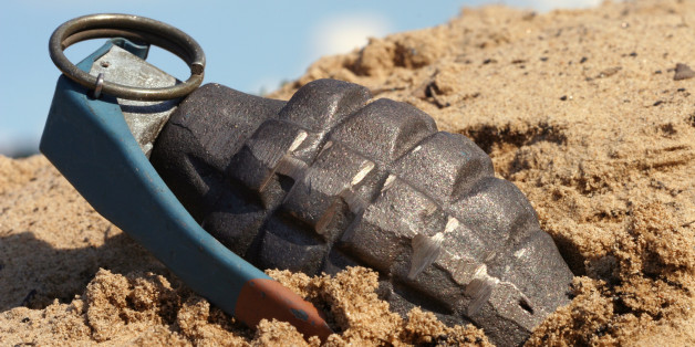grenade in the dirt