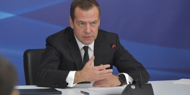 MOSCOW, RUSSIA - OCTOBER 6, 2017: Russia's Prime Minister Dmitry Medvedev speaks at a meeting to discuss further education system development for children, on his visit to the Vorobyovy Gory environmental and educational centre. Alexander Astafyev/Russian Government Press Office/TASS (Photo by Alexander Astafyev\TASS via Getty Images)