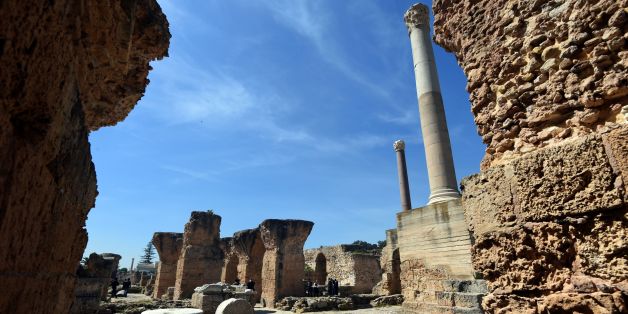 A general view taken on March 29, 2016 shows a partial view of the Antonine Baths, the largest bath complex in the African provinces and the third largest bath complex in the Roman world, at the archaeological site of Carthage. / AFP / FETHI BELAID (Photo credit should read FETHI BELAID/AFP/Getty Images)