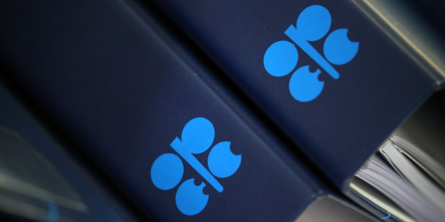 ST PETERSBURG, RUSSIA - JULY 24, 2017: OPEC logos seen at the 4th Meeting of the Joint Ministerial Monitoring Committee (JMMC) of the Organization of the Petroleum Exporting Countries (OPEC) on stabilizing the global oil market. Peter Kovalev/TASS (Photo by Peter Kovalev\TASS via Getty Images)