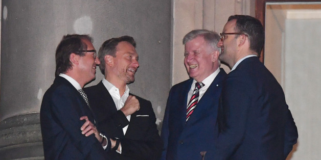 Haben gut lachen: Dobrindt, Lindner, Seehofer und Spahn