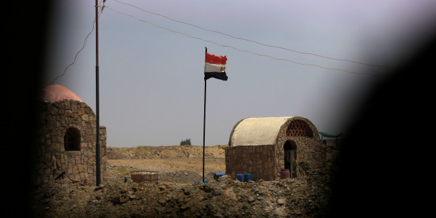 A security check point in the Egyptian western desert and the Bahariya Oasis in Siwa, southwest of Cairo, Egypt May 15, 2015. Picture taken May 15, 2015. REUTERS/Amr Abdallah Dalsh