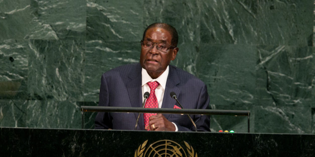 NEW YORK, NY - SEPTEMBER 21: Zimbabwe's President Robert Gabriel Mugabe addresses the U.N. General Assembly at the United Nations on September 21, 2017 in New York, New York. (Photo by Kevin Hagen/Getty Images)