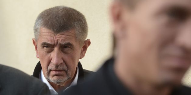 Czech billionaire and leader of the ANO 2011 political movement, Andrej Babis, looks as he arrives for a pre-election debate on October 04, 2017, in Vsetaty village, central Bohemia, near Prague. / AFP PHOTO / MICHAL CIZEK (Photo credit should read MICHAL CIZEK/AFP/Getty Images)