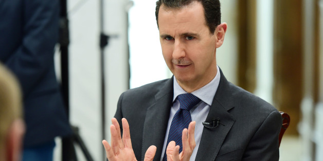 Syria's President Bashar al-Assad speaks during an interview with RIA Novosti and Sputnik in this handout picture provided by SANA on April 21, 2017, Syria. SANA/Handout via REUTERS ATTENTION EDITORS - THIS PICTURE WAS PROVIDED BY A THIRD PARTY. REUTERS IS UNABLE TO INDEPENDENTLY VERIFY THE AUTHENTICITY, CONTENT, LOCATION OR DATE OF THIS IMAGE. FOR EDITORIAL USE ONLY.