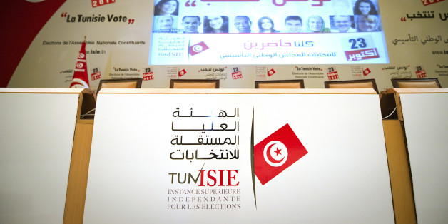 The international press center is pictured in Tunis on October 22, 2011, on the eve of historic national election in Tunisia. Tunisian voters on October 22 weighed their choices on the eve of the Arab Spring's historic first elections nine months after the surprise toppling of strongman Zine el Abidine Ben Ali that started it all. Campaigning ended at midnight for the vote the previously banned Islamist Ennahda party is tipped to win, with the ISIE independent polling commission reminding candid