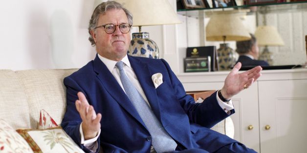 Roderick Francis Arthur Balfour, 'The fifth Lord Balfour' poses for a photograph in his flat in west London on October 28, 2017.
A century after his ancestor wrote a letter that became a foundation stone for the state of Israel, Lord Balfour condemns the 'complete imbalance' in its application from the Palestinians' point of view. / AFP PHOTO / Tolga Akmen / TOLGA AKMEN (Photo credit should read TOLGA AKMEN/AFP/Getty Images)