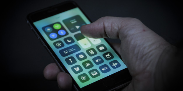 The control screen that is part of the new Apple iOS 11 operating system is seen on an iPhone in this photo illustration on October 29, 2017. (Photo by Jaap Arriens/NurPhoto via Getty Images)