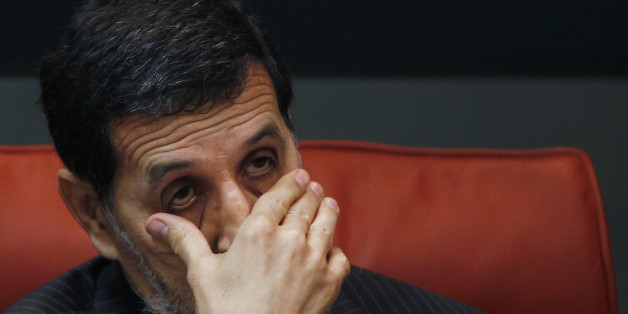 Morocco's Foreign Minister Saad-Eddine El-Othmani reacts during a joint news conference with his Spanish counterpart Jose Manuel Garcia-Margallo (not pictured) in Madrid February 3, 2012. REUTERS/Susana Vera (SPAIN - Tags: POLITICS)
