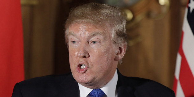 U.S. President Donald Trump speaks during a news conference with Shinzo Abe, Japan's prime minister, not pictured, at Akasaka Palace in Tokyo, Japan, on Monday, Nov. 6, 2017. Trump told a gathering of business leaders in Tokyo that Japan has an unfair advantage on trade and that he intends to fix that imbalance by making it easier to do business in the U.S. Photographer: Kiyoshi Ota/Bloomberg via Getty Images