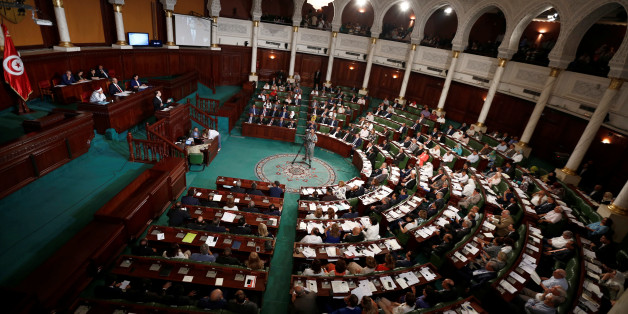 Tunisia's Prime Minister designate Youssef Chahed speaks at the Assembly of People's Representatives in Tunis, Tunisia August 26, 2016. REUTERS/Zoubeir Souissi