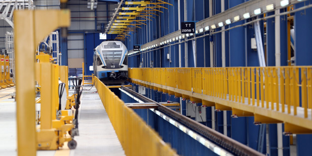 Maintenance room of train Hussein Dey by RATP Dev. in Algiers, Algiersia, on 21 April 2016.RATP Dev launches Algiers first metro line. The 9-kilometre underground line makes Algiers the first Maghreb city to operate a metro system.With its 14 trains comprised of 6 air-conditioned passenger cars each, the Algiers Metro will serve 10 stations in 6 communes: Bachdjarah, El Magharia, Hussein Dey, El Hamma, Sidi MHamed and Algiers Centre. (Photo by Billal Bensalem/NurPhoto via Getty Images)