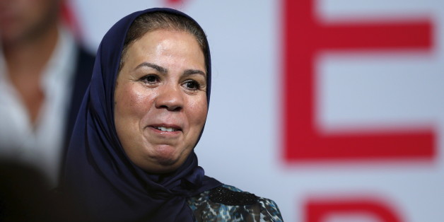 Latifa Ibn Ziaten, mother of French soldier Imad ibn Ziaten who was slain by gunman Mohamed Merah, attends the Socialist Party's "Universite d'ete" summer meeting in La Rochelle, France, August 30, 2015. REUTERS/Stephane Mahe