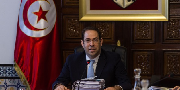 TUNIS, TUNISIA - DECEMBER 30: Tunisian Prime Minister Youssef Chahed attends the ministerial cabinet in Tunis, Tunisia on December 30, 2016. (Photo by Amine Landoulsi/Anadolu Agency/Getty Images)
