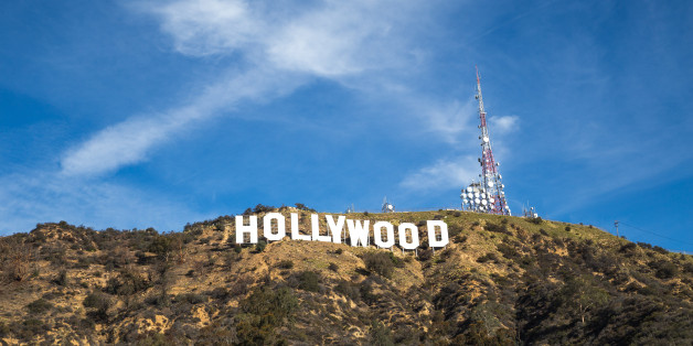 Los Angeles, CA, USA - January 21, 2016 View of the hill with The Hollywood Sign on sunny day