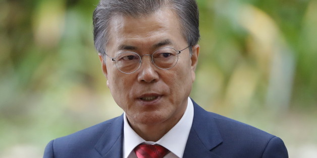 DA NANG, VIETNAM - NOVEMBER 11, 2017: South Korea's president Moon Jae-in before a breakfast event on the closing day of the 25th APEC Summit. Mikhail Metzel/TASS (Photo by Mikhail Metzel\TASS via Getty Images)