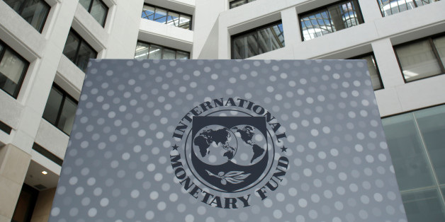 International Monetary Fund logo is seen inside the headquarters at the end of the IMF/World Bank annual meetings in Washington, U.S., October 9, 2016. REUTERS/Yuri Gripas