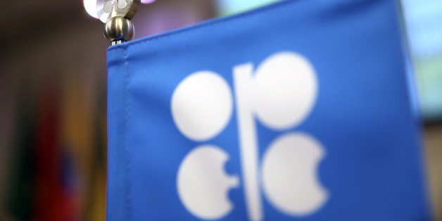 An OPEC flag stands on the desk during a news conference following the 172nd Organization of Petroleum Exporting Countries (OPEC) meeting in Vienna, Austria, on Thursday, May 25, 2017. OPEC extended oil production cuts for nine more months after last year's landmark agreement failed to eliminate the global oversupply or achieve a sustained price recovery. Photographer: Akos Stiller/Bloomberg via Getty Images