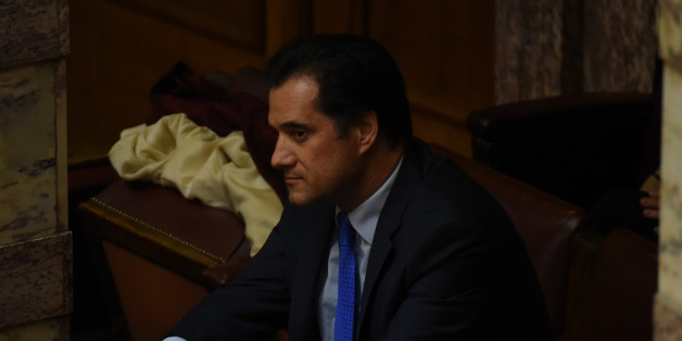 Alternate chairman of Nea Dimokratia Adonis Georgiadis during discussion and vote of the 2017's draft state budget at the plenum of the Parliament, in Athens, Greece n December 10, 2016. (Photo by Wassilios Aswestopoulos/NurPhoto via Getty Images)