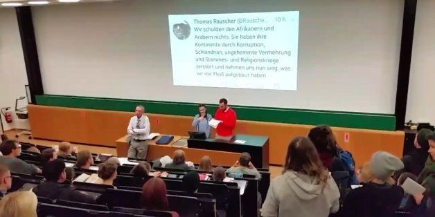 Streit um rassistische Tweets eines Leipziger Professors spitzt sich zu: Studenten kapern Vorlesung