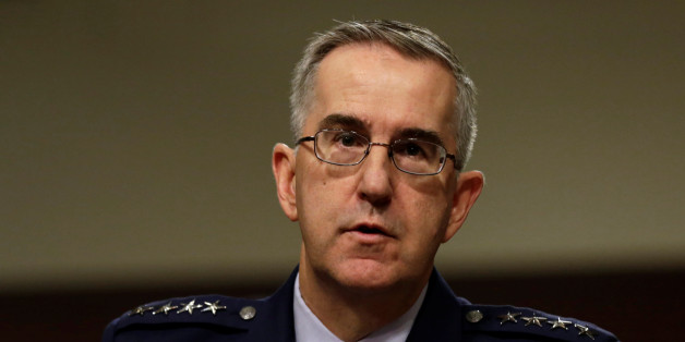 U.S. Air Force General John Hyten, Commander of U.S. Strategic Command, testifies in a Senate Armed Services Committee hearing on Capitol Hill in Washington, U.S., April 4, 2017. REUTERS/Yuri Gripas